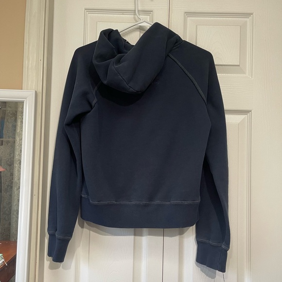 Y2K Abercrombie & Fitch navy distressed hoodie - Picture 2 of 4